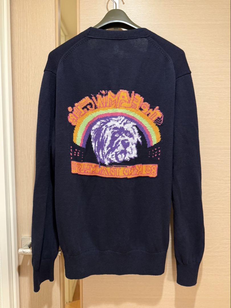Beautiful People Lion Embroidered Cardigan Navy