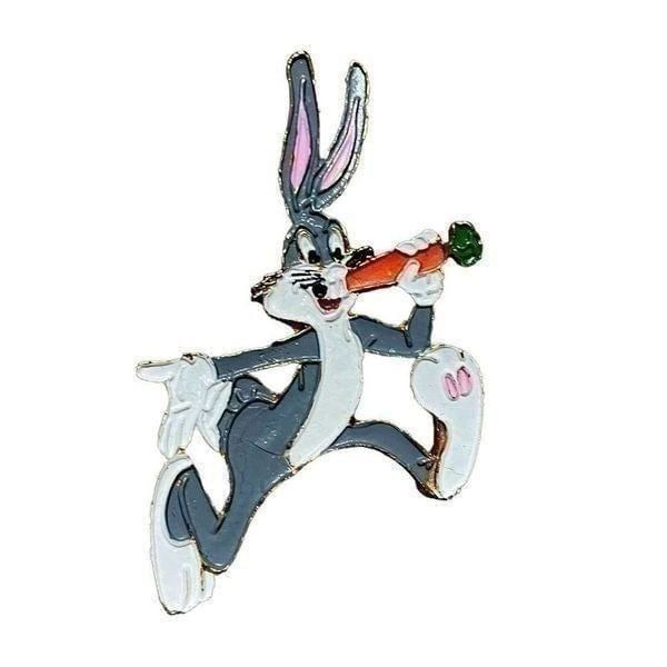 Vintage Running Bugs Bunny Collectible Pin - Warner Bothers