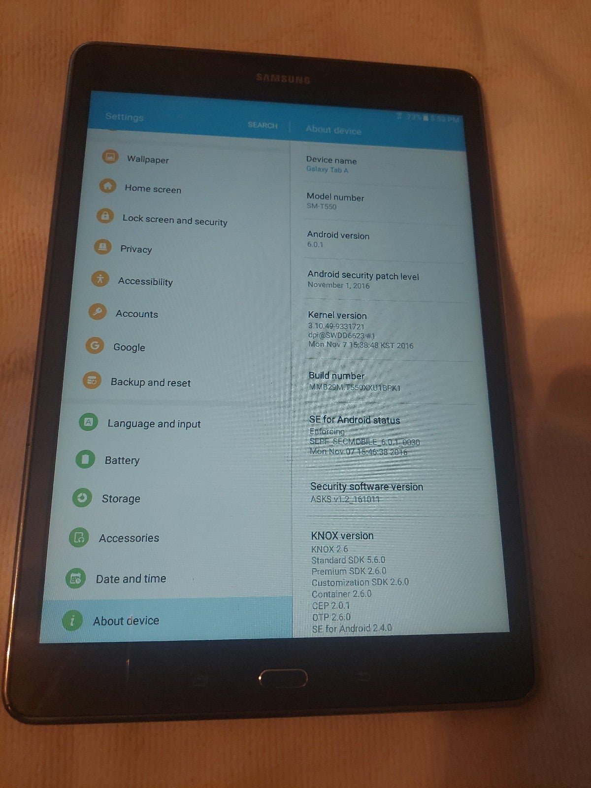 Samsung Galaxy Tab A 16GB
