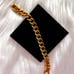 Vintage STAINLESS STEEL gold toned bracelet