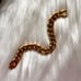 Vintage STAINLESS STEEL gold toned bracelet