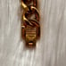 Vintage STAINLESS STEEL gold toned bracelet
