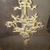 Vintage Ornate Brass Claw Foot French Provincial Victorian Fireplace Cover