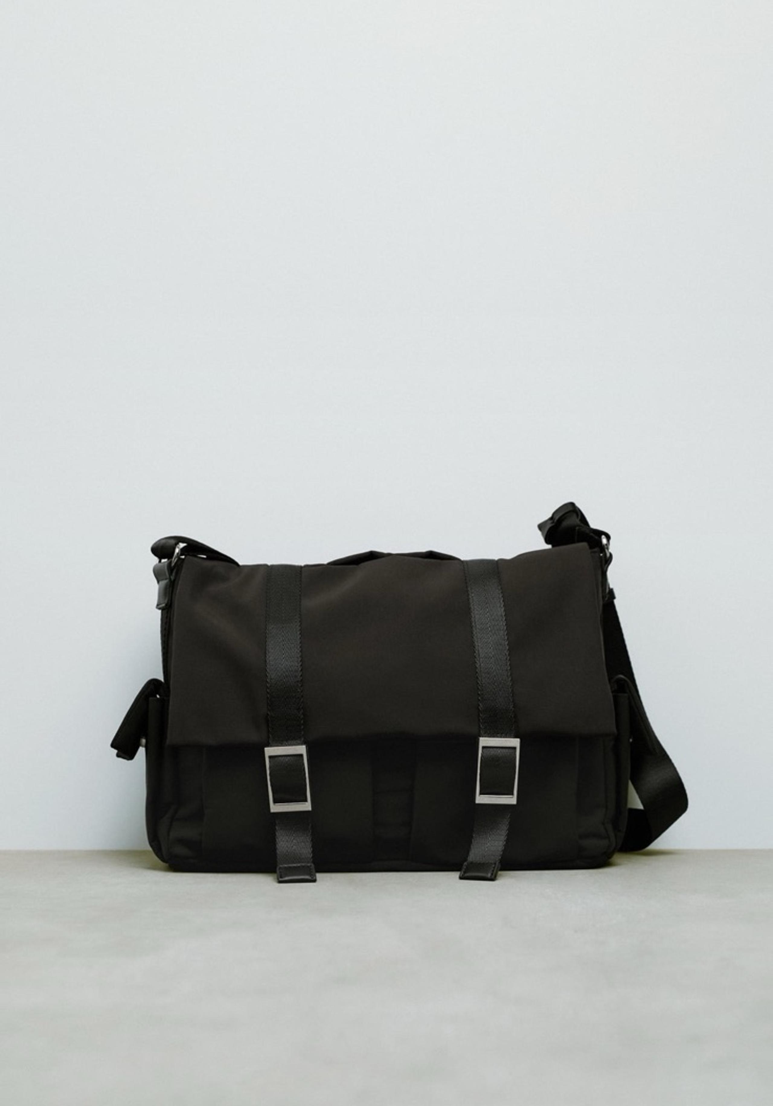Zara nylon webbing messenger bag