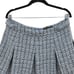Miss Selfridge skirt boucle kilt plaid pleated mini soft girl academia blue 12
