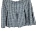 Miss Selfridge skirt boucle kilt plaid pleated mini soft girl academia blue 12