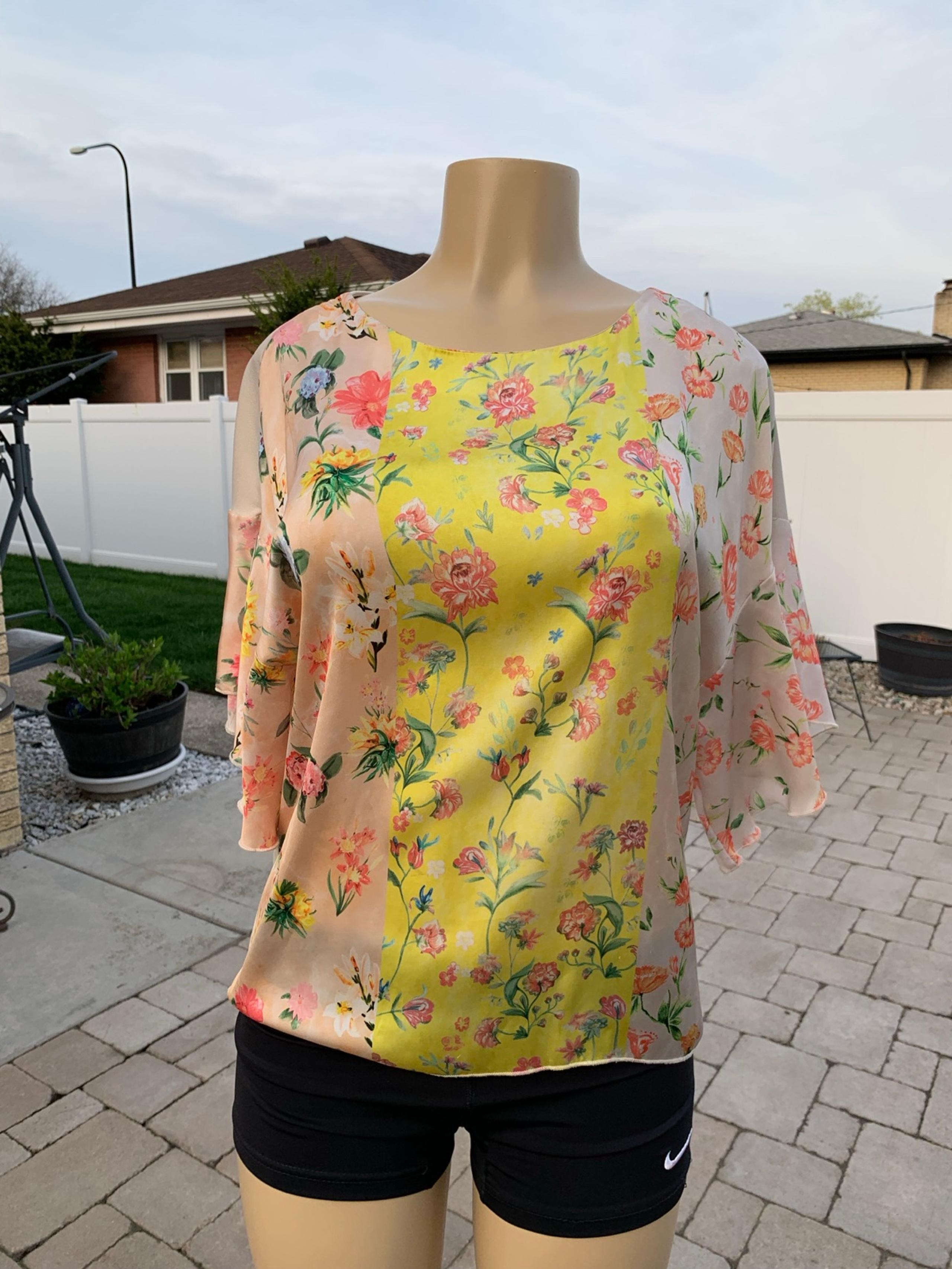 Zara Floral Women's Top - Multicolor S