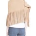 Brand New Burberry Camel Solid Felted Fringe Shawl Scarf ( Made In Italy )