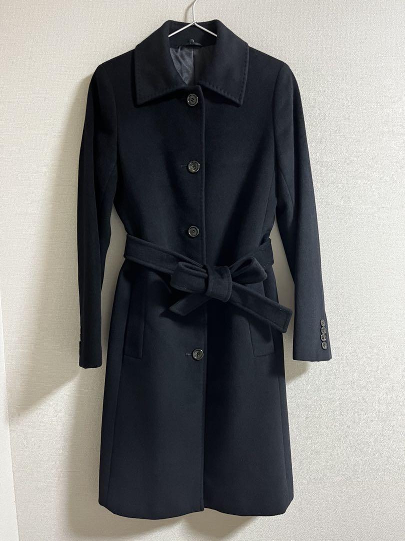 MICHAEL KORS Michael Kors Angora 100% Long Coat, Knee Length