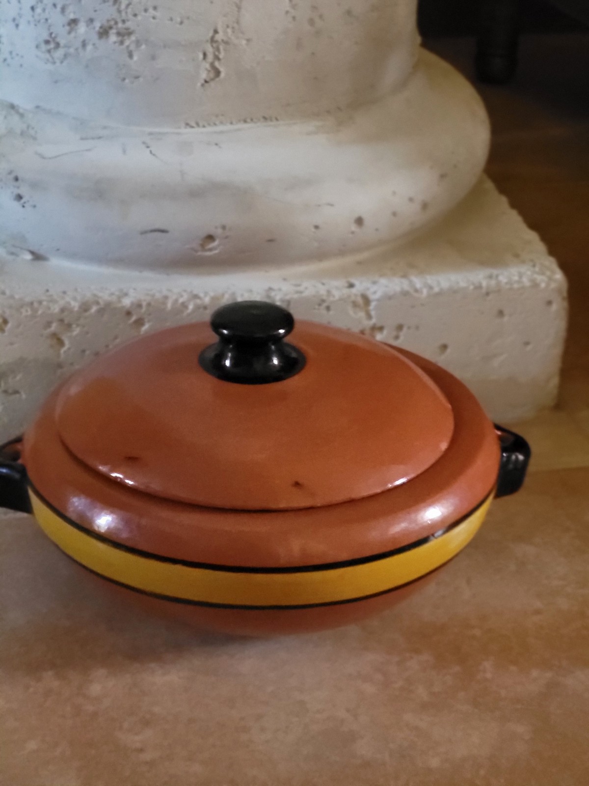 Vintage signed covered dish