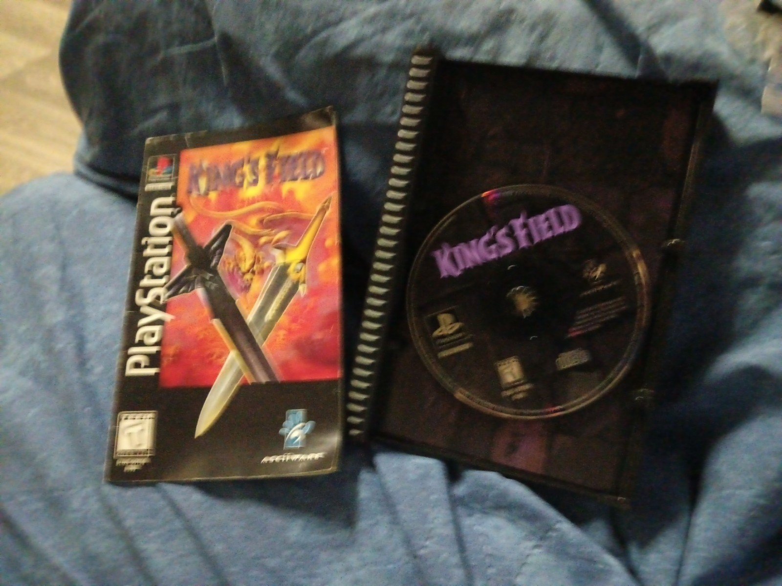 King's Field Sony PlayStationPS1) Long Box has issues See Pics, untested