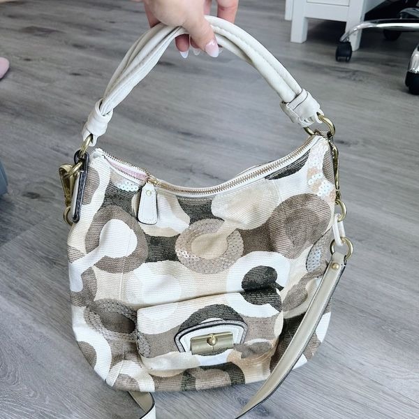 Y2K Coach Kristin Sequined Hobo Bag