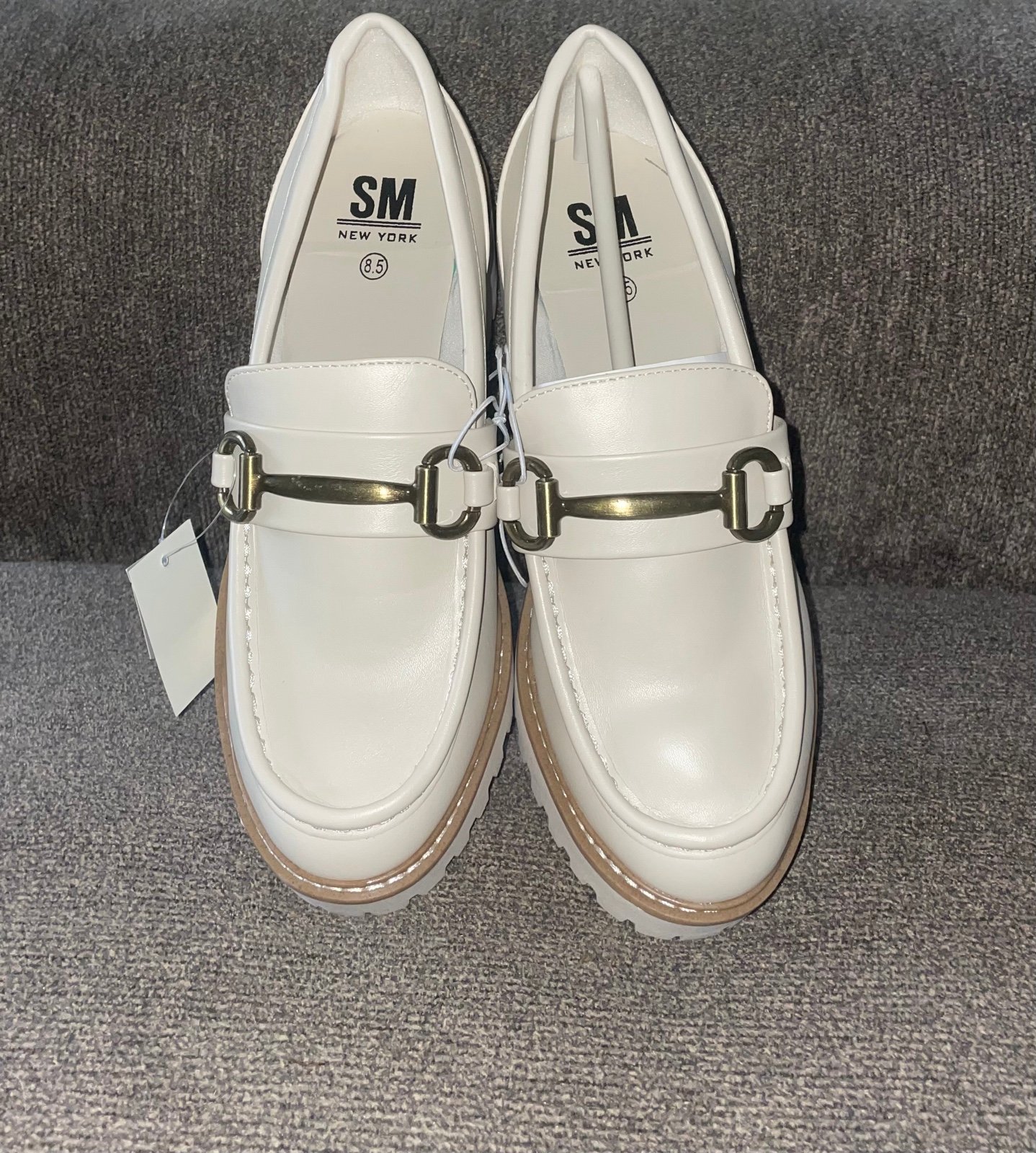Brand New Women’s Size 8.5 Steve Madden New York Alix Cream Wedge Shoes