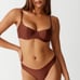 Frankie’s bikinis cinnamon brown bikini set