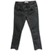 CAbi Jeans Black Denim Fringe Hems Stretch New Crop 3189 Women Size 4 Low RIse