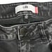 CAbi Jeans Black Denim Fringe Hems Stretch New Crop 3189 Women Size 4 Low RIse