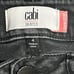 CAbi Jeans Black Denim Fringe Hems Stretch New Crop 3189 Women Size 4 Low RIse