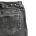 CAbi Jeans Black Denim Fringe Hems Stretch New Crop 3189 Women Size 4 Low RIse