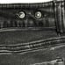 CAbi Jeans Black Denim Fringe Hems Stretch New Crop 3189 Women Size 4 Low RIse