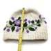 Chullo For Women Handmade Woven in Sheep Wool Multicolored Flowers Design