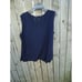 NWT Ming Wang Blue Knit Sleeveless Tank Top 2X Plus Size NWT Travel Career 150