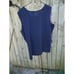 NWT Ming Wang Blue Knit Sleeveless Tank Top 2X Plus Size NWT Travel Career 150