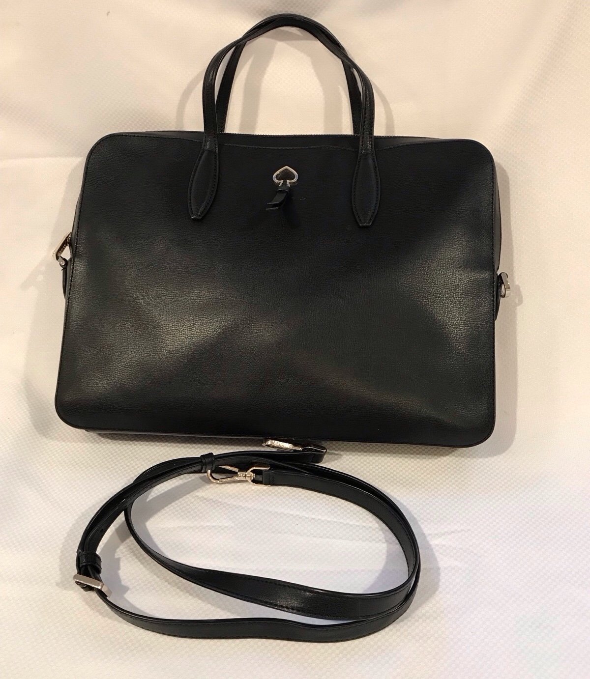 Kate Spade Adel Laptop Bag Approx : 11.2”H x 15.2”W x 1.8”D Handle drop 5.5”