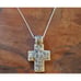 VINTAGE Sterling Marcasite crucifix Preowned 20 sterling chain 2 tall cross