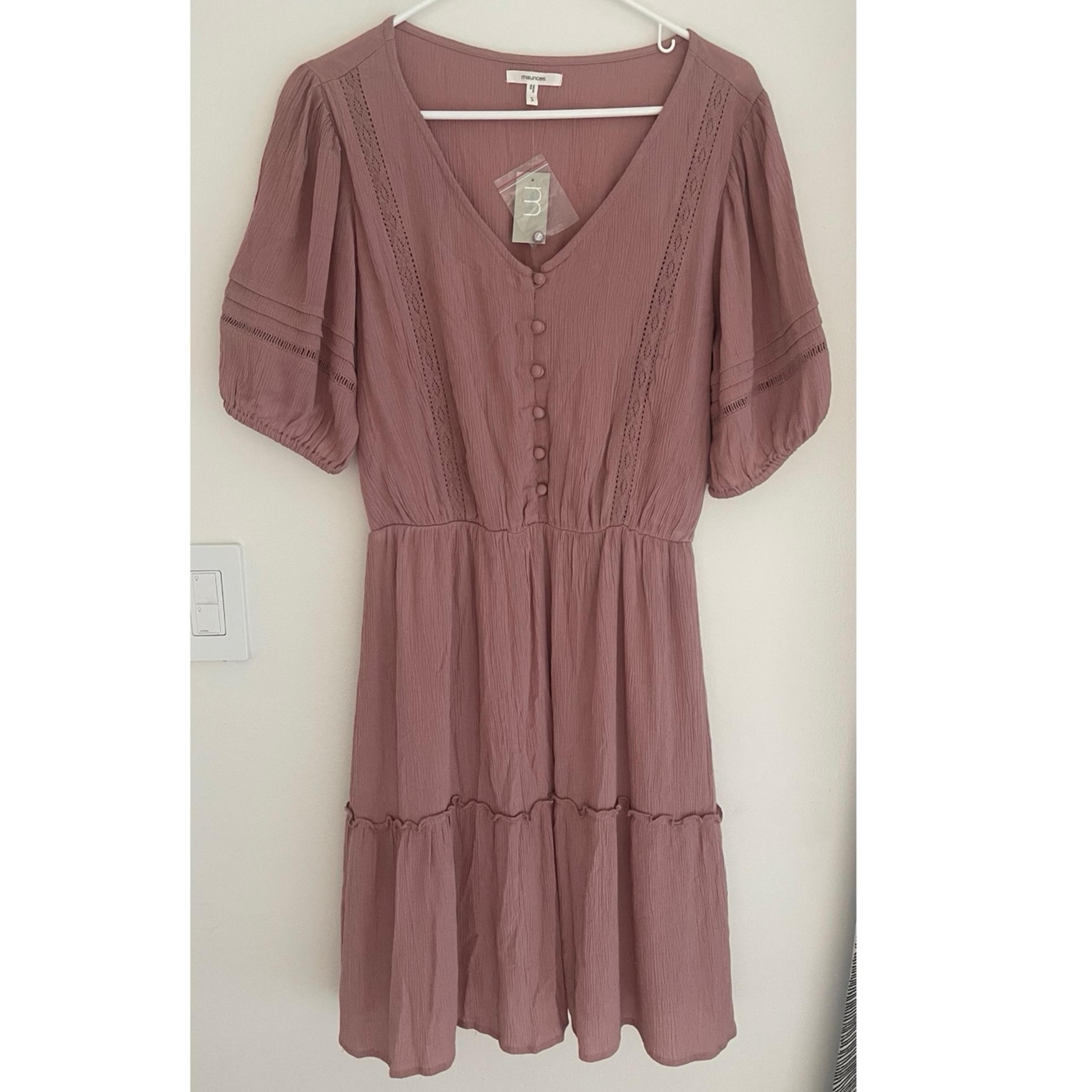 New Maurice’s Size Small Women’s Dress Fall Autumn Light Pink