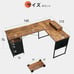 SZ119 Corner Desk with Steelwood Cabinet