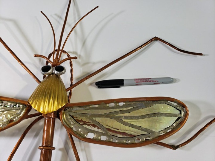 Large mosquito net art sculpture