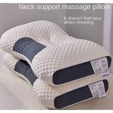 2X Neck Massage Memory Pillow for Shoulder Pain Relief Ergonomic Orthopedic