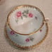 Royal grafton teacup & saucer pink roses gold trim vintage