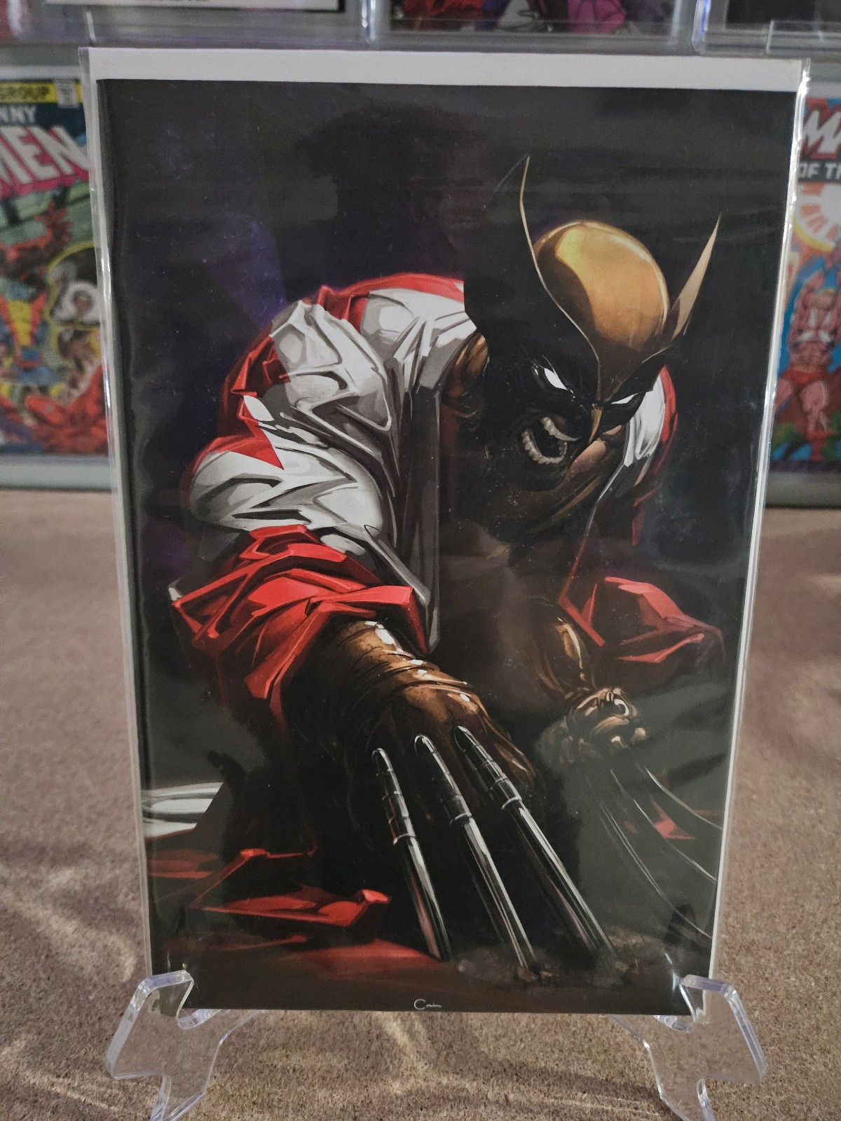 洋書 Wolverine #8 Clayton Crain variant Wolverine 8 CGC SS 9.8 Clayton Crain Canada Flag Virgin