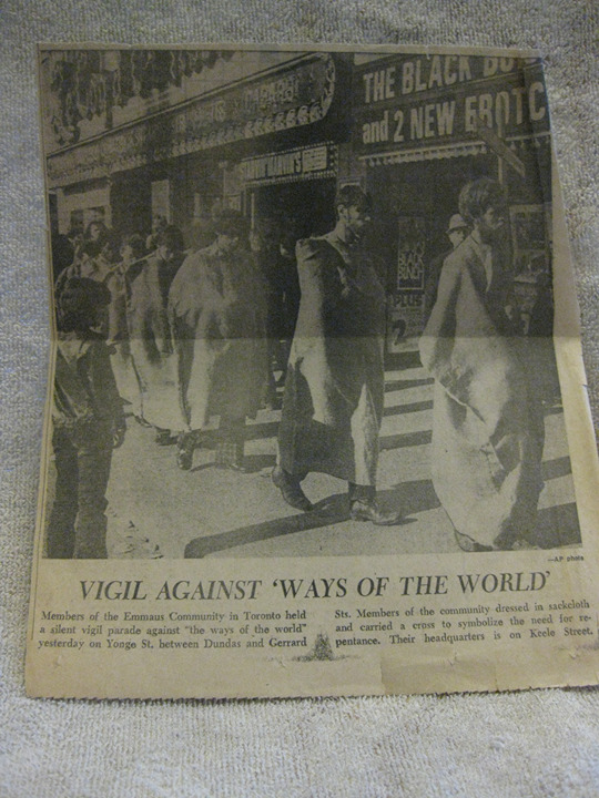 Jesus People newspaper articles [House of Emmaus] Kitchener-Waterloo Record 1971