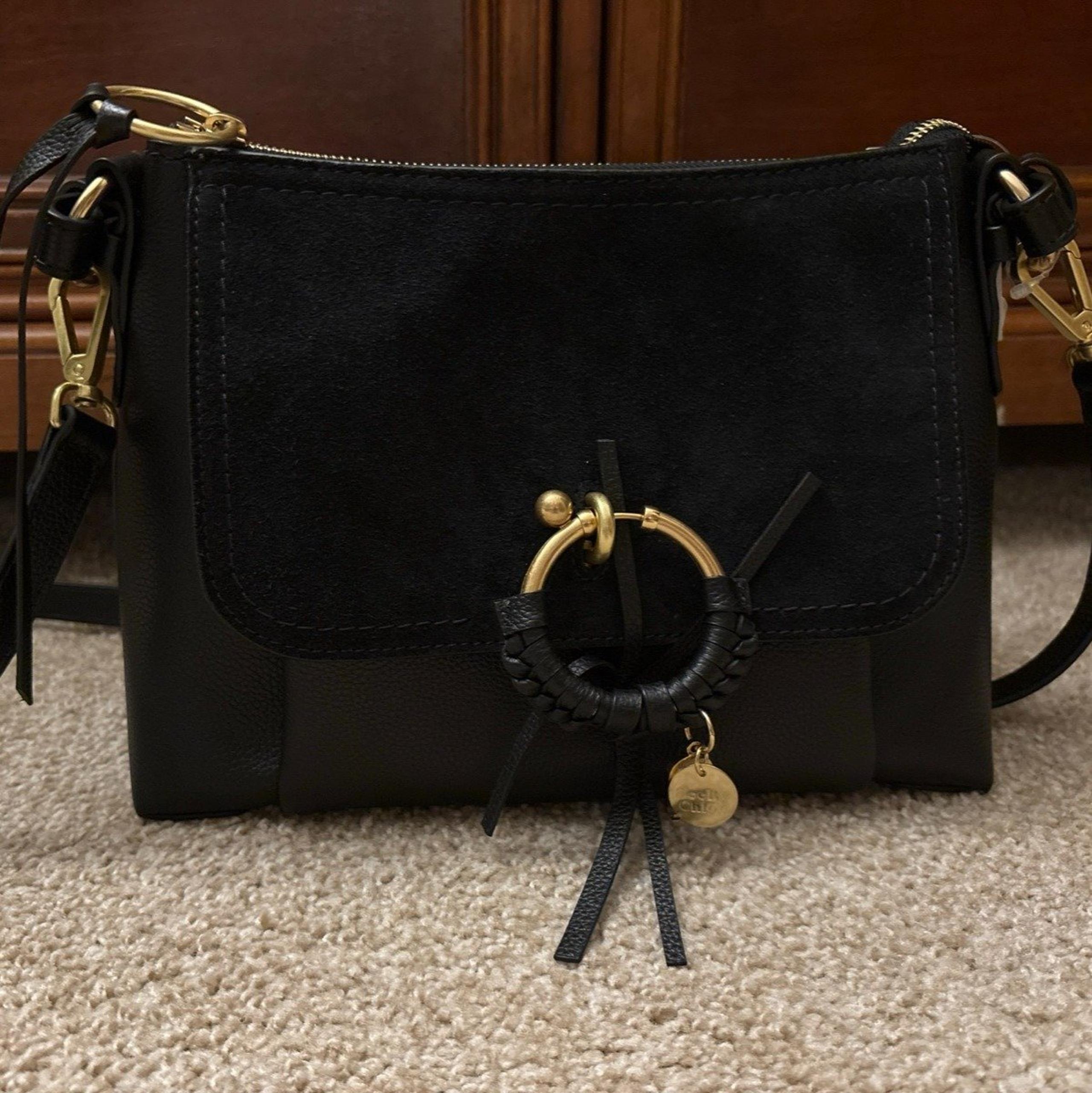 NWT See by Chloe Black Joan Crossbody Shoulder Handbag