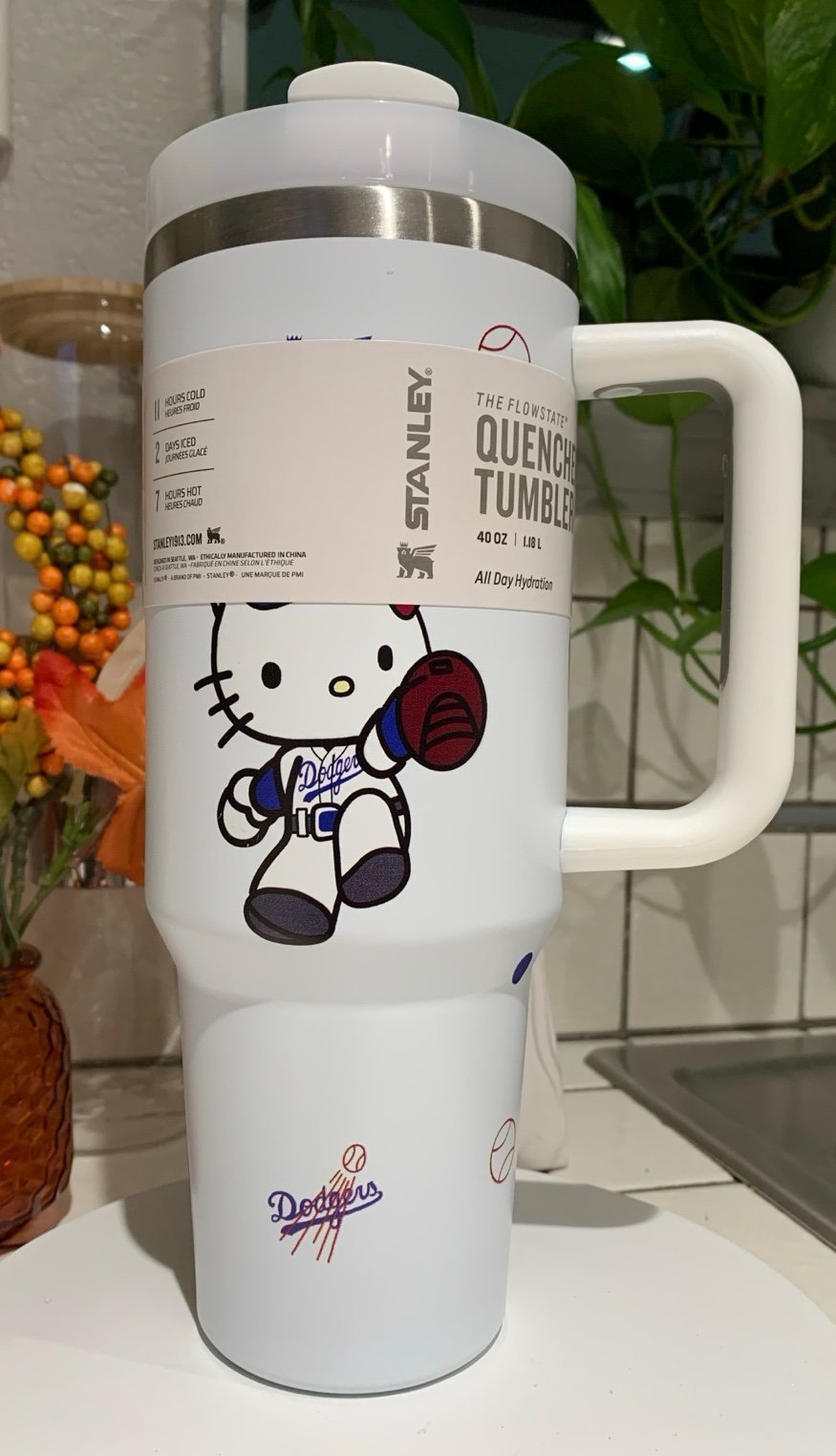 Hello Kitty Dodger Stanley 40oz tumbler