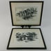 Two Signed Etchings Fine Art DE RAAD-Maarten de Raad CA & American Water Damage