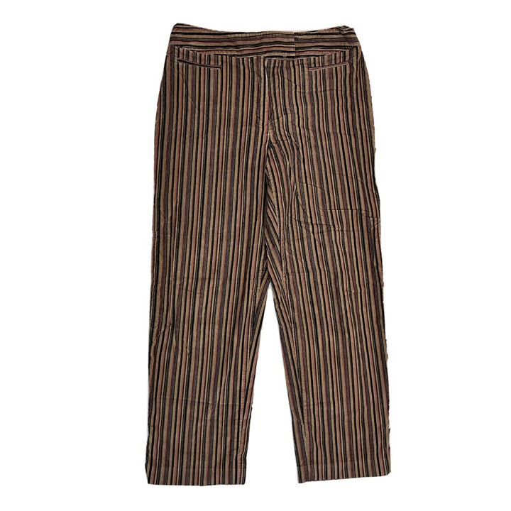 Vintage Womens 8 Micro Corduroy Wide Leg Cropped Capri Pants
