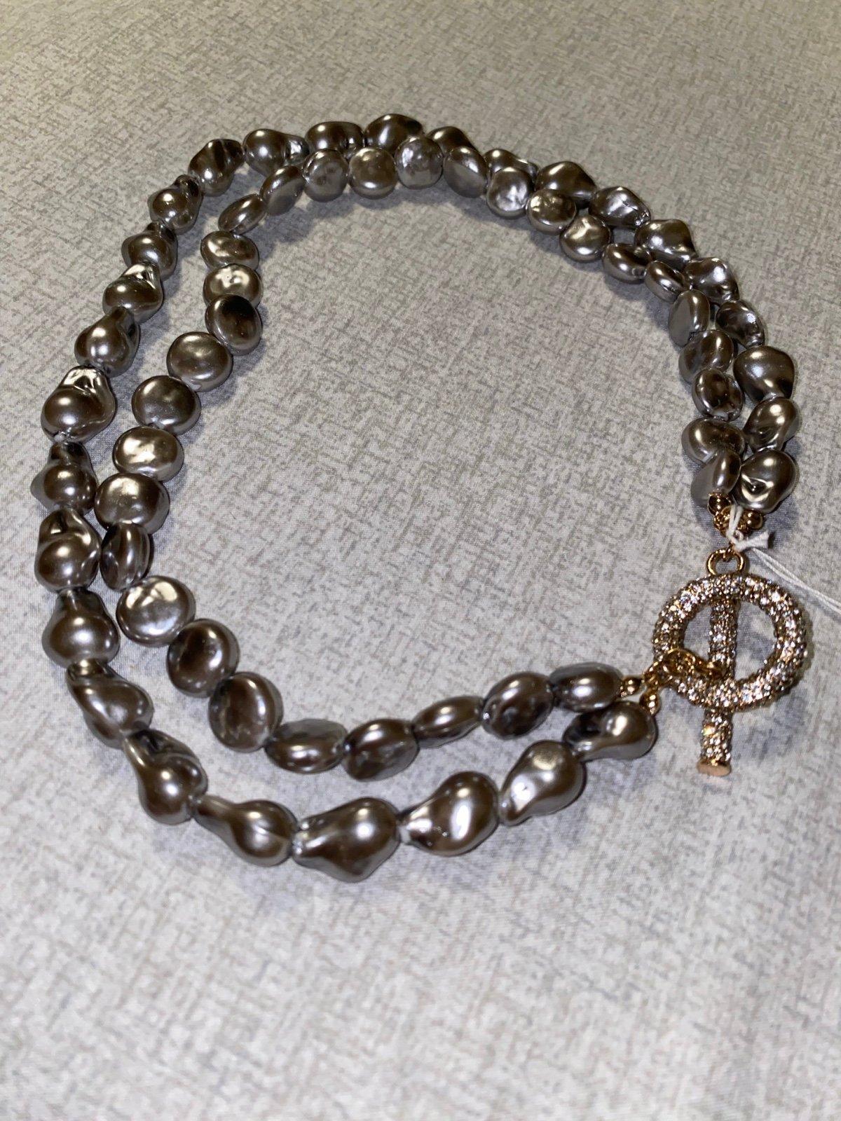 Park Lane -Oasis Necklace - Beautiful Grey Baroque Style Pearls!