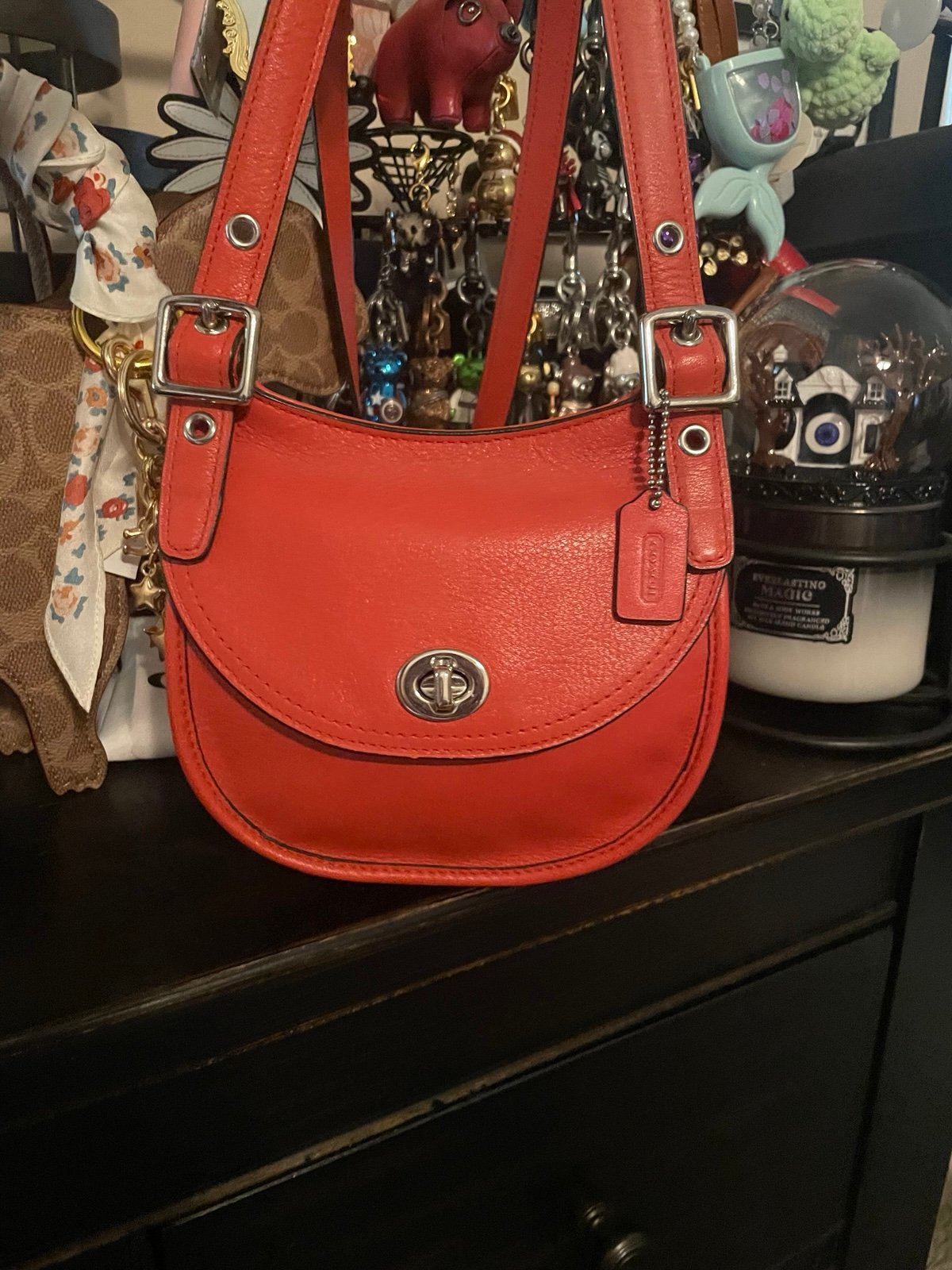 Coach small saddle bag
