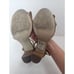 Kate Spade Brown Suede Block Heels Kiltie Fringe Cross Straps Size 7.