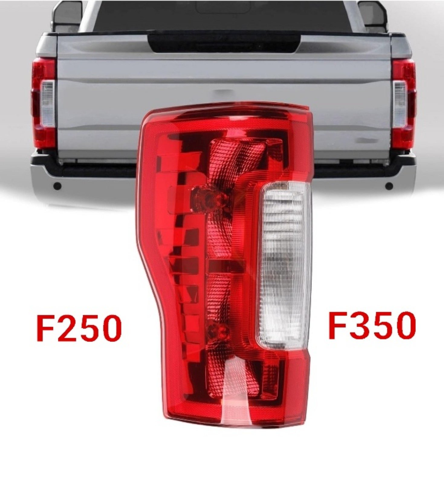 2017 2018 2019 Ford F250 F350 Super Duty Driver Side Tail Light Assembly