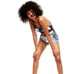 Stephen Sprouse usa Bikini One Piece Blue Red