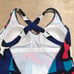 Stephen Sprouse usa Bikini One Piece Blue Red