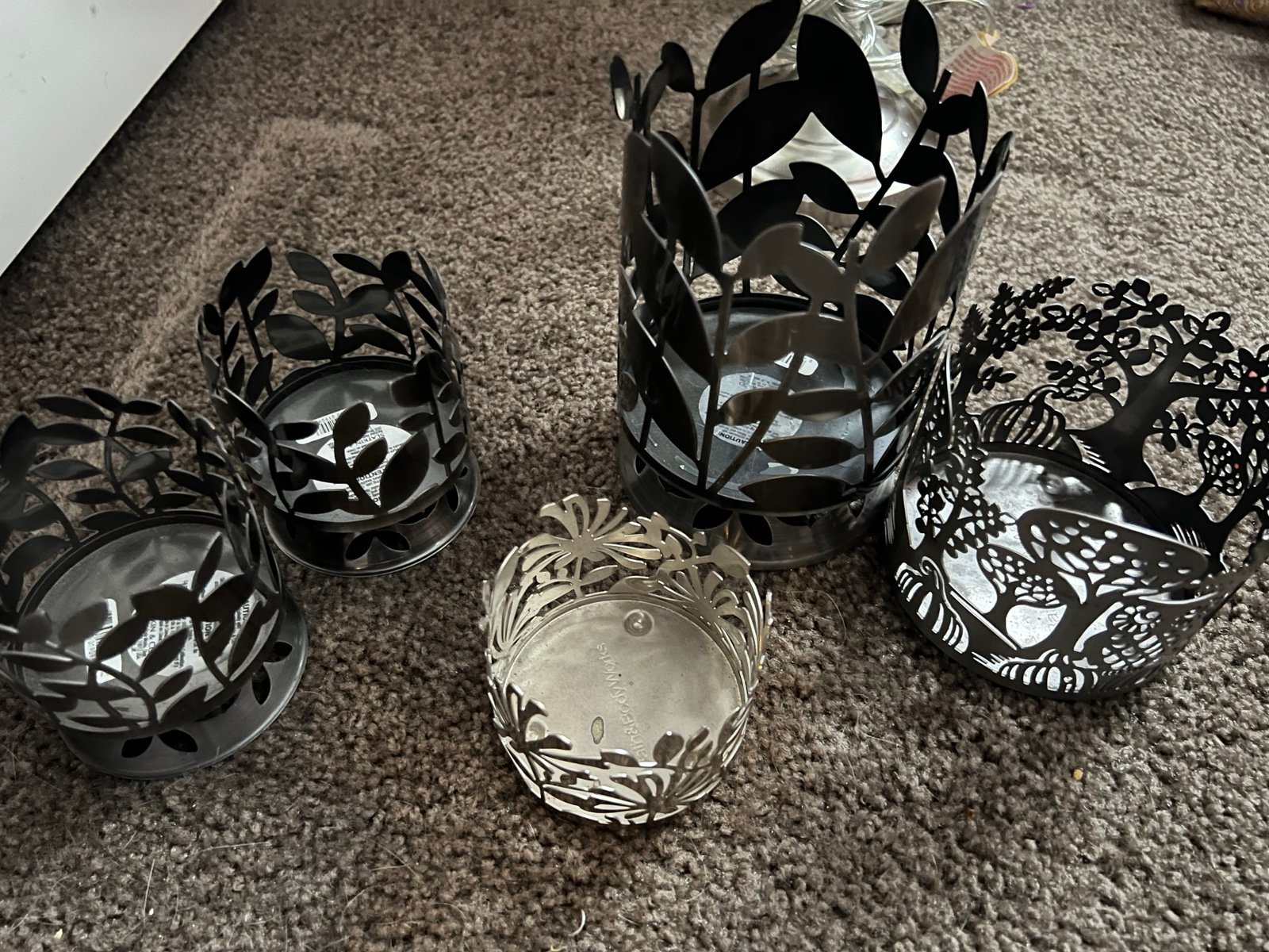 Bath and body works candle holders (lot of 5)