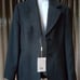 Vtg ILIA Italy grey wool pinstripe blaze