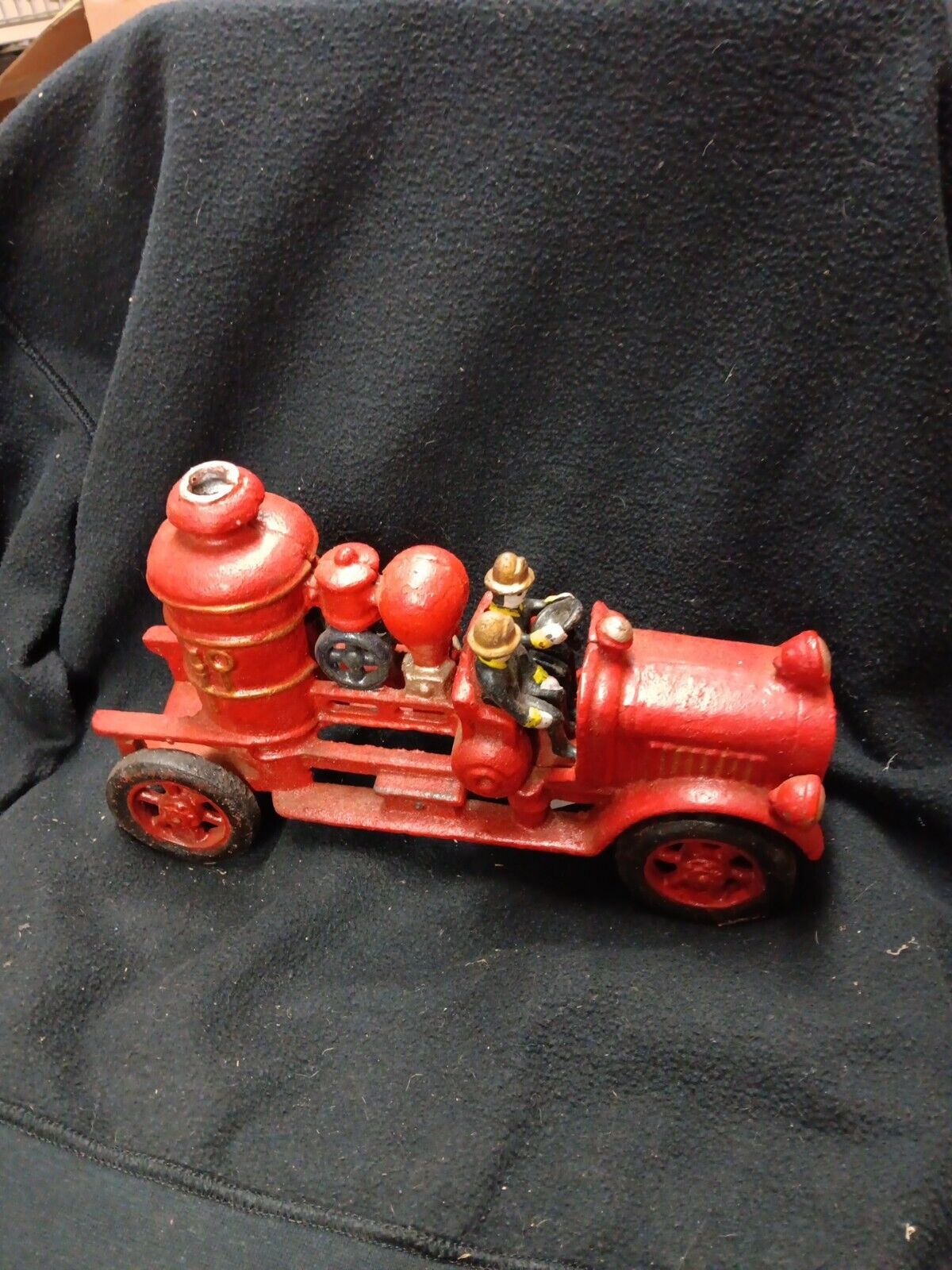Vintage Cast Iron Fire Engine Pumper