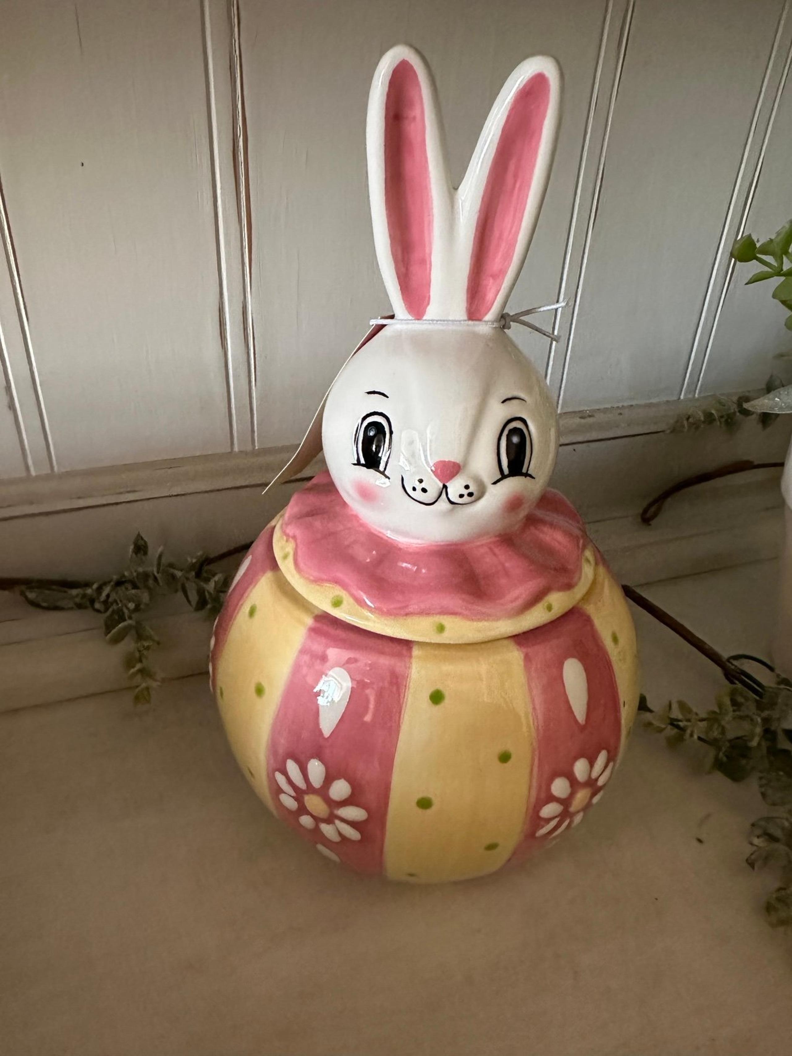 Johanna Parker Carnival Cottage Easter 2021 Bunny Canister