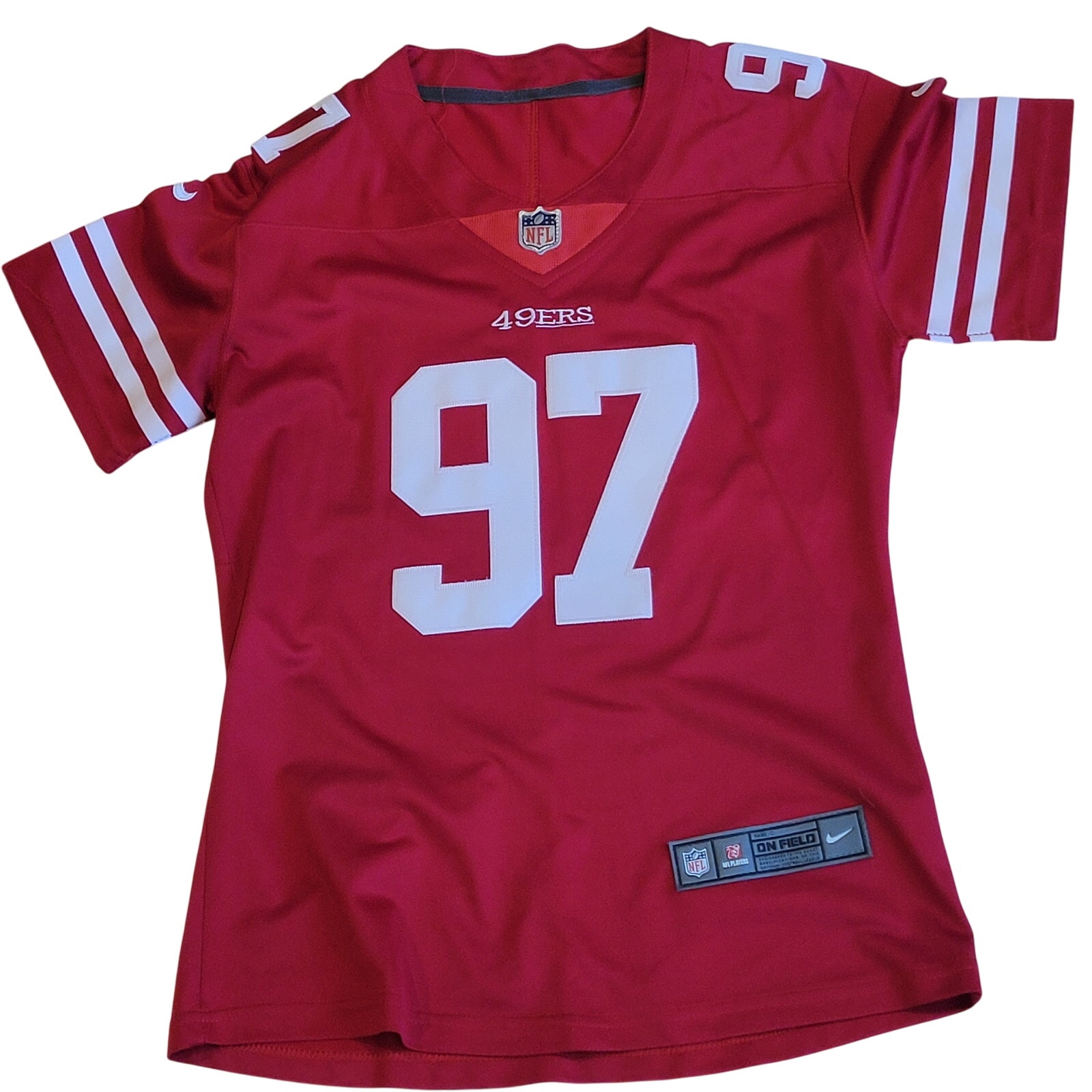 Nike NFL On Field Women's Red 49ers #97 Nick Bosa Jersey Size XXL